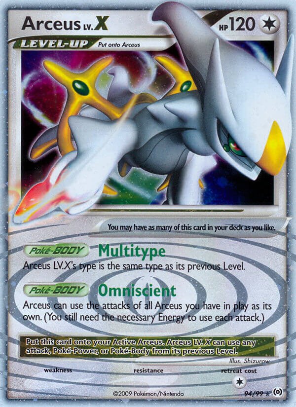 Arceus Lv. X - 94/99 - Ultra Rare