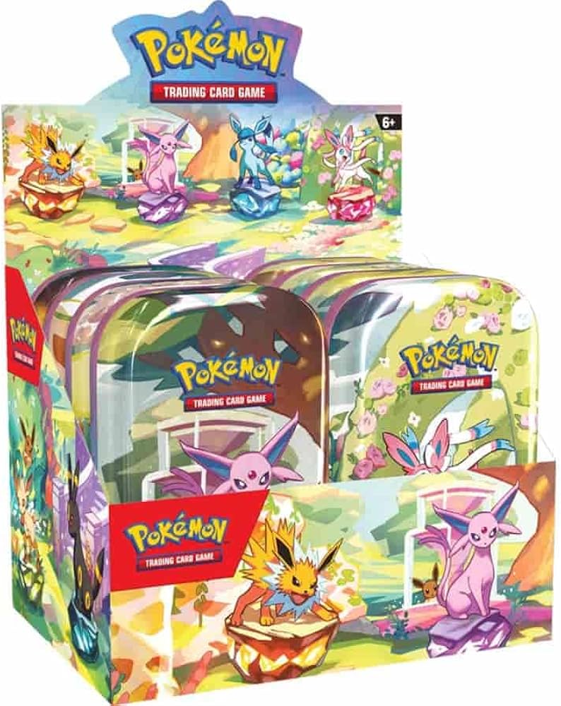 Pokémon TCG: Scarlet & Violet - Prismatic Evolutions - Mini Tin - Display (8 Tins)