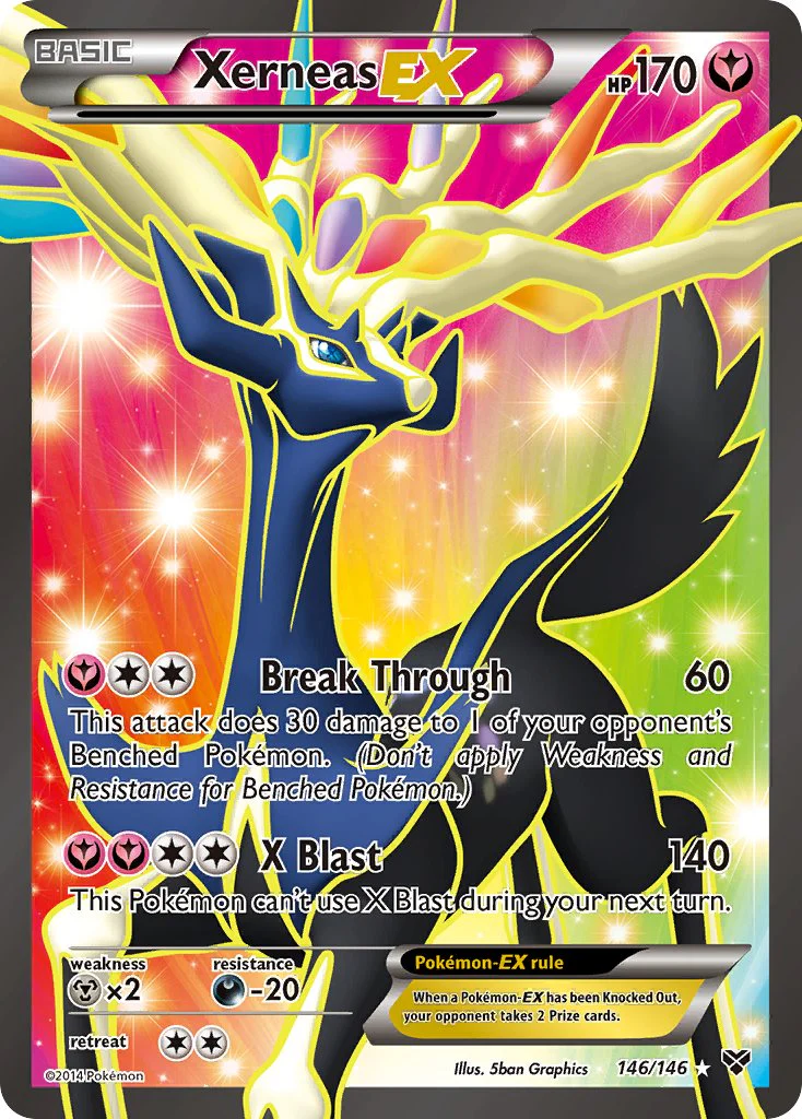 Xerneas EX - 146/146 - Full Art Ultra Rare